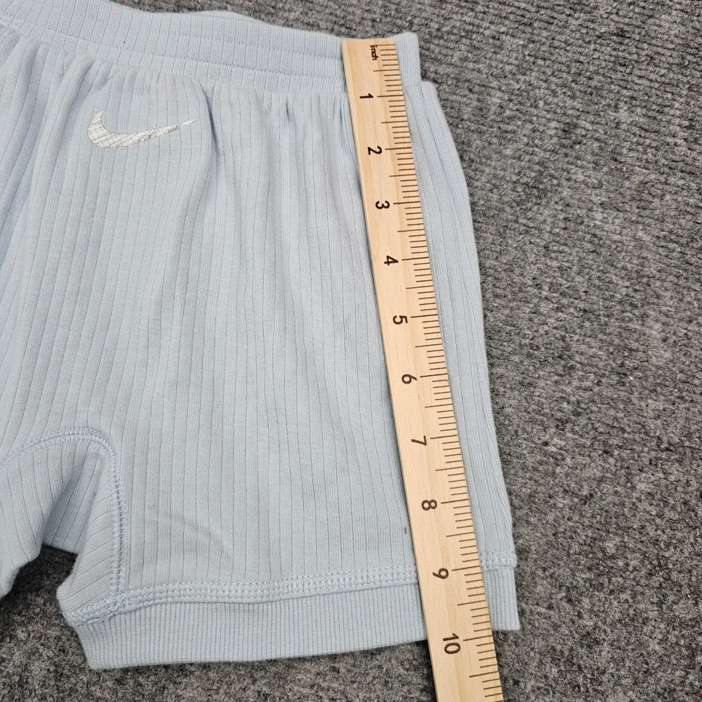 Nike Unisex 2-Piece Set Ribbed T-Shirt and Shorts Organic Cotton Blue 24M - Picture 12 of 14